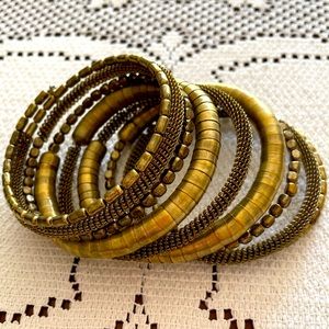 Bronze-tone Coil Bracelet